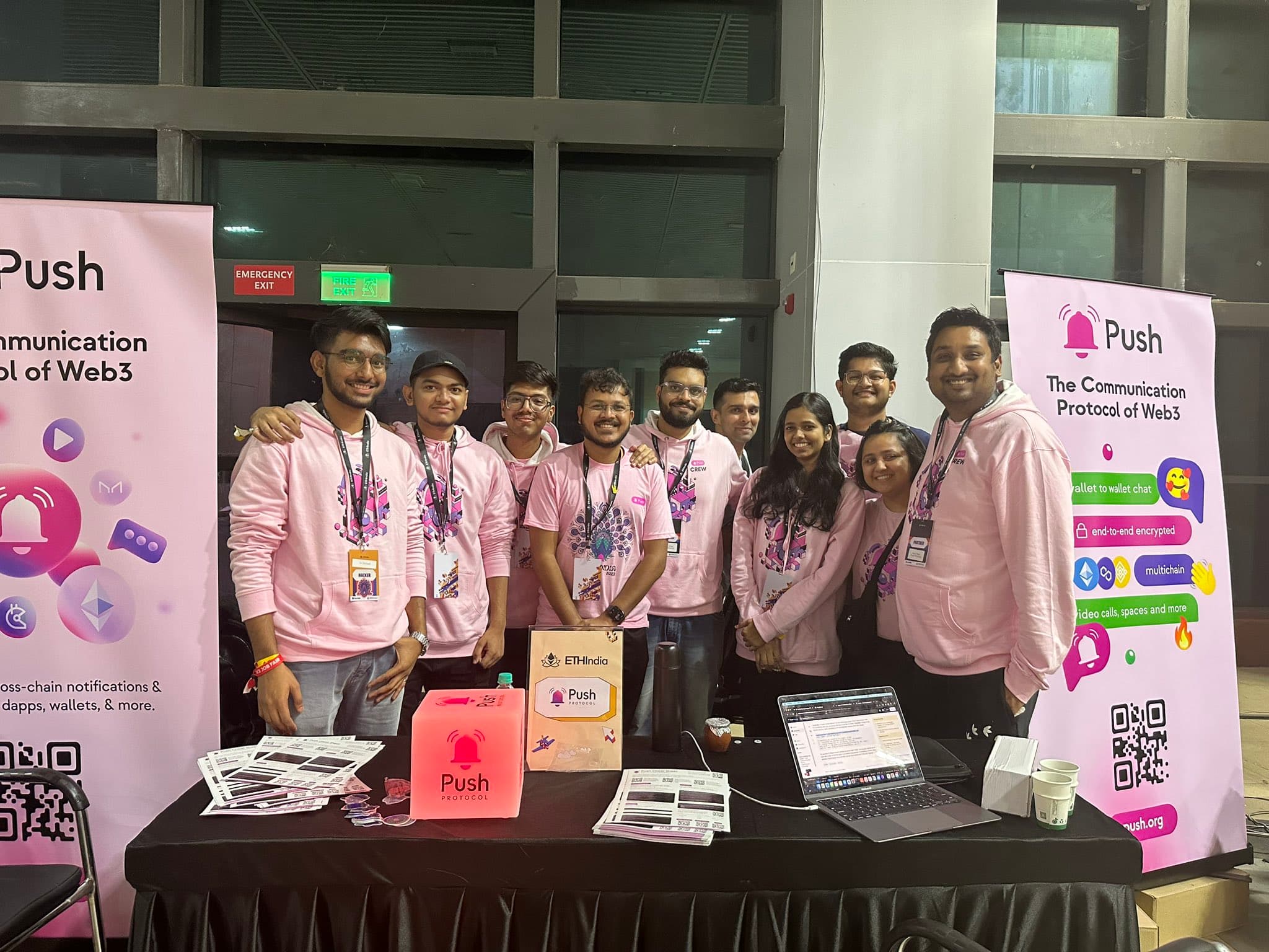 ETHIndia Push protocol booth