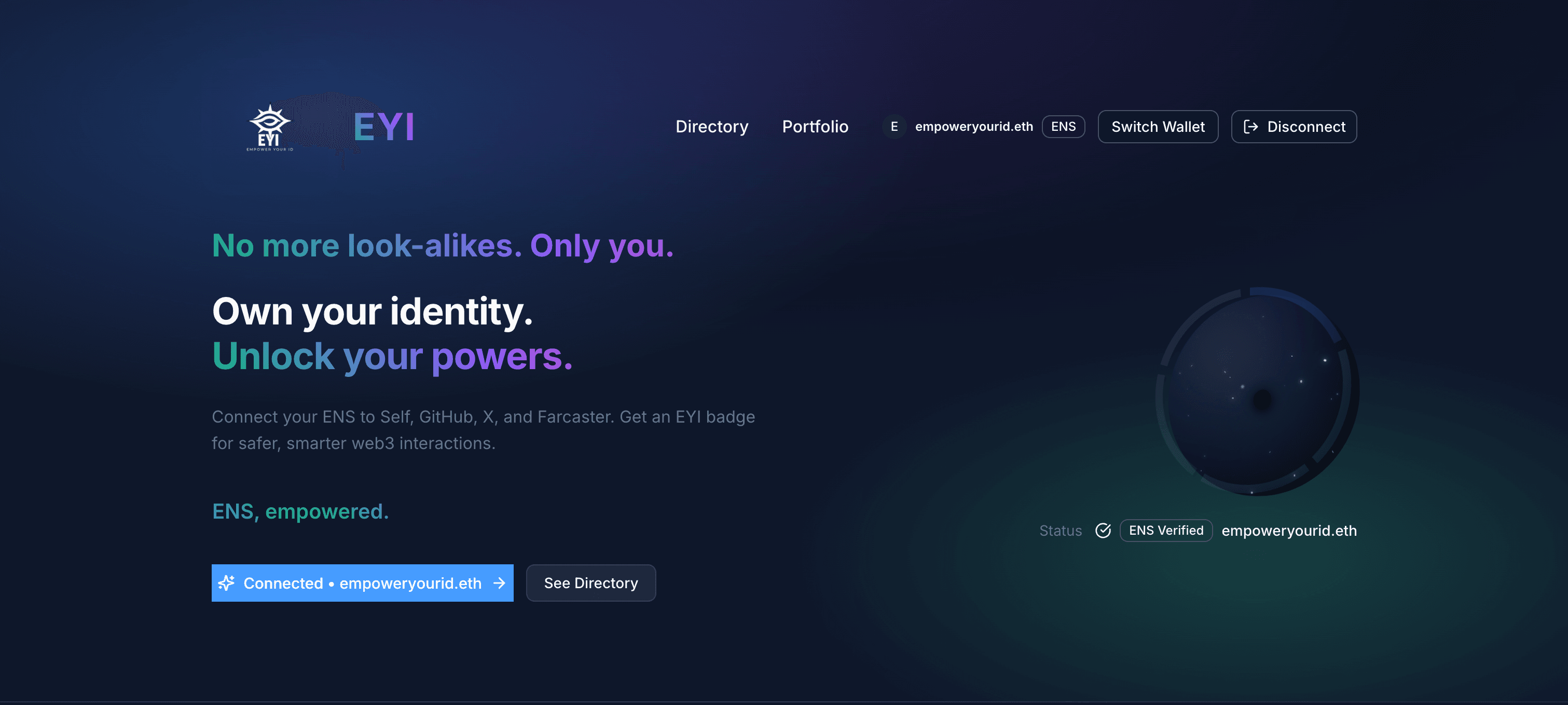 EYI – screenshot 1